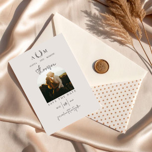 Modern Rustic Western Photo Theme Wedding Save The Date