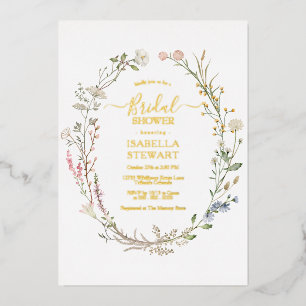 Modern Rustic Wildflower Spring Bridal Shower