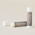 Modern Rustic Wood Thank You Favour Lip Balm