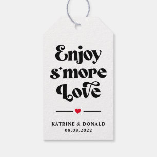 Modern S’more Love Wedding Gift Tags