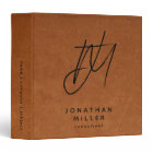 Modern Sable Leather Print Modern Monogram