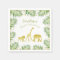 Modern Safari Baby Shower Paper Napkins in Gold