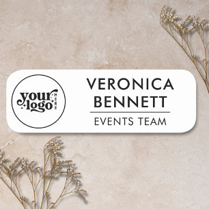 Modern Safety Pin or Magnetic Name Tag – Custom Lo