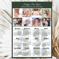 Modern Sage Green 2026 Calendar Family 8 Photo