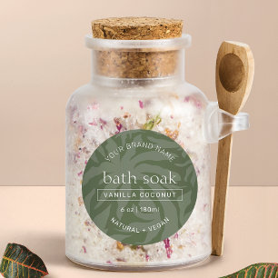 Modern Sage Green Body & Bath Product Waterproof