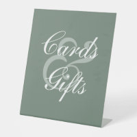 Modern Sage Green Elegant White Script Wedding