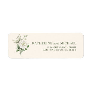 Modern Sage Green Eucalyptus Wedding Address