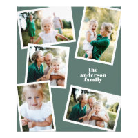 Modern sage green multi photo family home decor