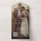 Modern Sage Green QR Code Photo Wedding