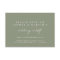 Modern Sage Green RSVP Online Wedding Website