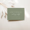 Modern Sage Green RSVP Online Wedding Website