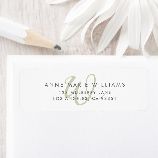 Modern Sage Green Script Monogram (Insitu)