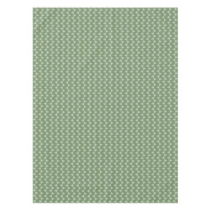 Modern Sage Green Triangle Christmas Geometric Tablecloth