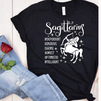 Modern Sagittarius Zodiac Horoscope T-Shirt