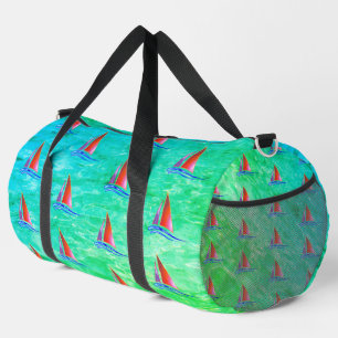 Modern Sailboat Duffle Bag