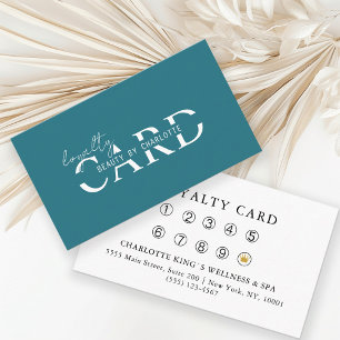 Modern, Salon, 10 - Loyalty Card