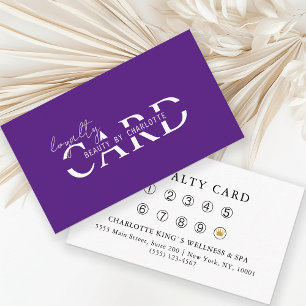 Modern, Salon, 10 - Loyalty Card