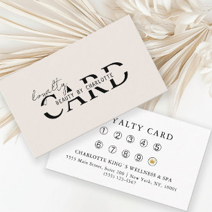 Modern, Salon, 10 - Loyalty Card
