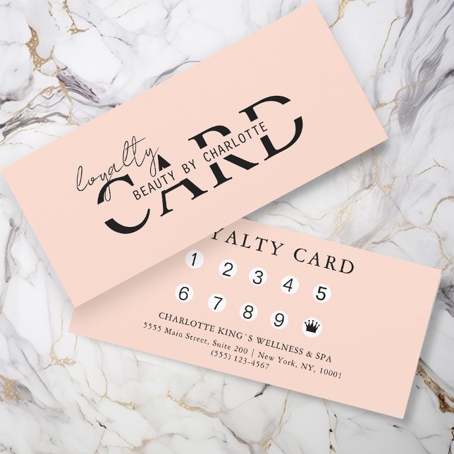 Modern, Salon,  10 - Loyalty Card (Creator Uploaded)