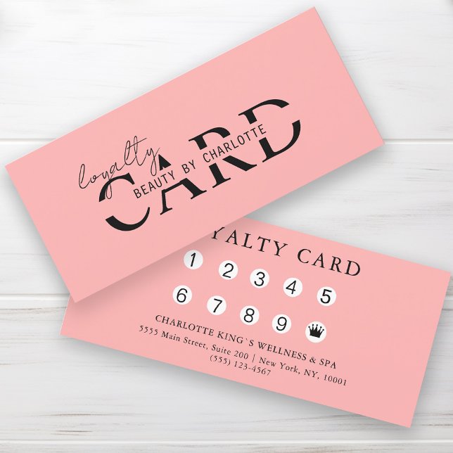 Modern, Salon,  10 - Loyalty Card (Creator Uploaded)