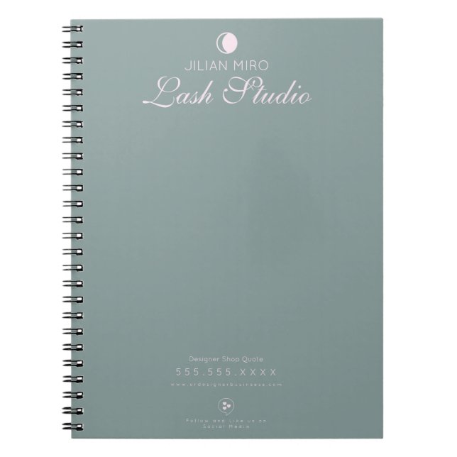 Modern Salon Beauty Eyelash Studio    Notebook (Front)