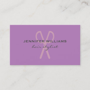 Modern Salon Hair Stylist Business Card
