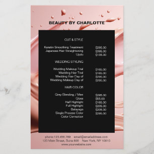 Modern, salon, makeup, beauty photo flyer
