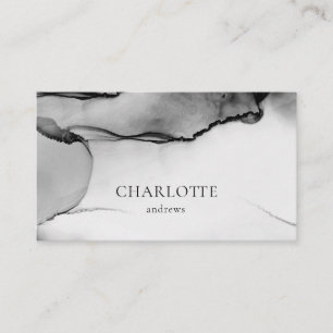 Modern, salon, minimal, watercolor business card