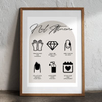 Modern Salon Nail Aftercare Poster