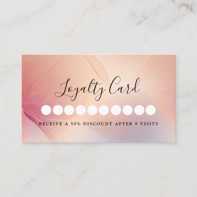 Modern  Salon & Spa Loyalty Card (Front)