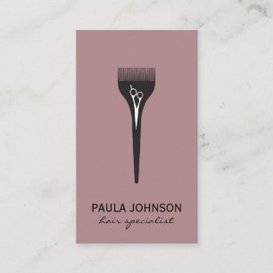 Modern Salon Tools Hair Specialist Business Card
