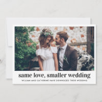 Modern Same Love Smaller Wedding Downsized Photo