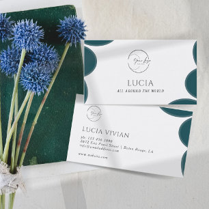 Modern Sample Greenery  Business Card