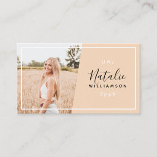 Modern sand graduation photo insert name cards