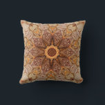 Modern Sand Mandala Pattern Pillow<br><div class="desc">Modern mandala design radiating out from a star center.</div>