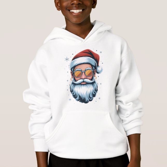 Modern Santa Claus Vector Art with Sunglasses  (Front)