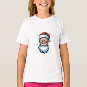 Modern Santa Claus Vector Art with Sunglasses , T-Shirt