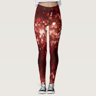 Modern Santa Costume Cute Fun Christmas  Leggings