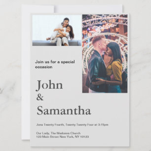 Modern save the date