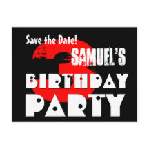 Modern Save the Date 3rd Birthday Party V35