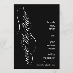 Modern Save the Date Announcement 5 x 7 inch