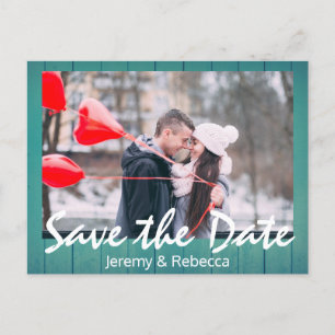 Modern Save The Date Announcement Postcard