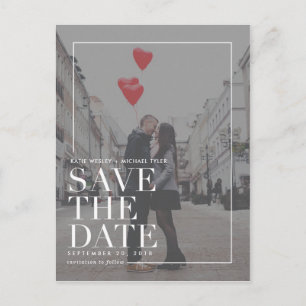 Modern Save the Date Announcements Postcard