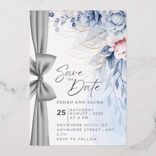 Modern Save The Date Card (Front)