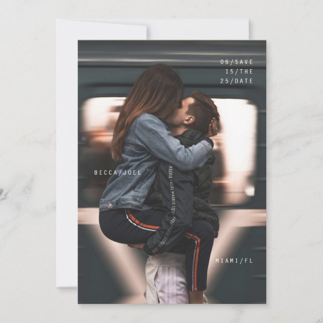 Modern Save the Date card (Front)