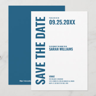 Modern Save the Date invite