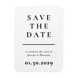 Modern Save the Date Magnet