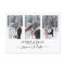 Modern Save the Date Monogram Photo Collage Simple