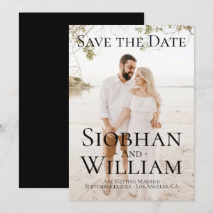 Modern Save The Date Personalised Photo Invitation