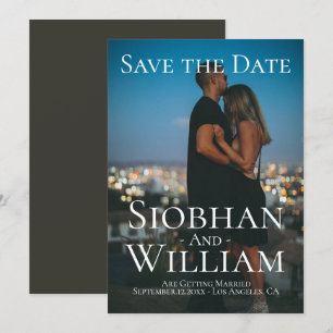 Modern Save The Date Personalised Photo Invitation